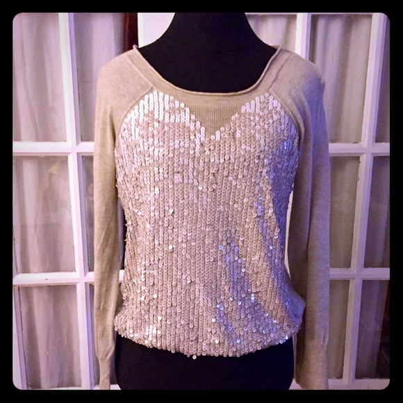 Jcrew collection sequin sweater
