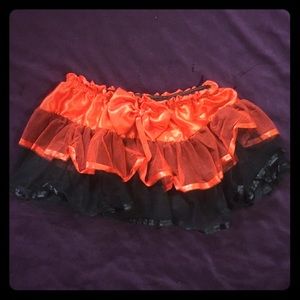 Brand New Red & Black Satin Trimmed Tutu One Size
