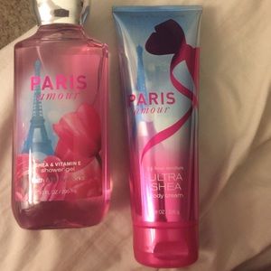 Bath & body Paris amour lotion & shower gel!!
