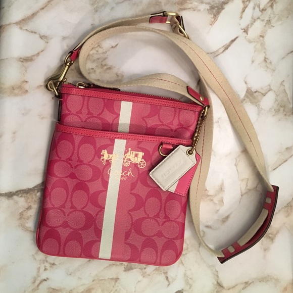 Pink Cross Body Coach Bag
