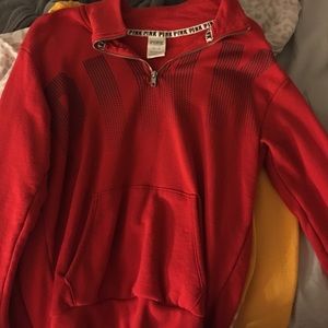 Red love pink sweatshirt, been worn a few times
