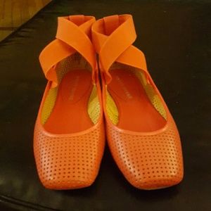 Audrey Brooke red  ballet flats 8.5