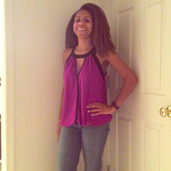 City Chic Purple tank top size small