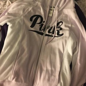 Lilac and white zippy