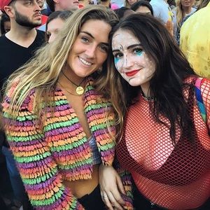 Vintage Groovy Rainbow Jacket 🍒🌈✨