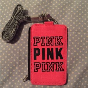 Victoria Secret pink hand wallet