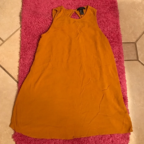 ochre yellow dress