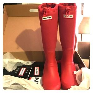 Hunter original tour canvas rainboots