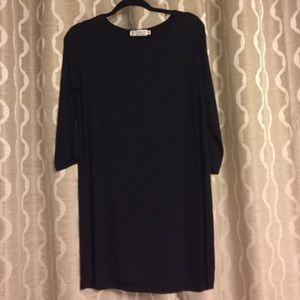 Fighting eel black 3/4 sleeve dress