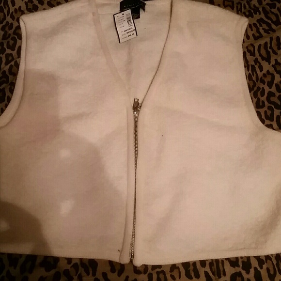 Cream wool vest - Picture 2 of 3