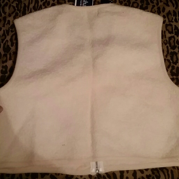 Cream wool vest - Picture 3 of 3