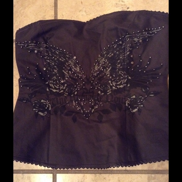 Studded Strapless Top - Picture 2 of 3