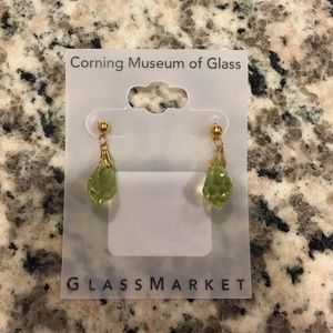 NEW Glass tear drop earrings