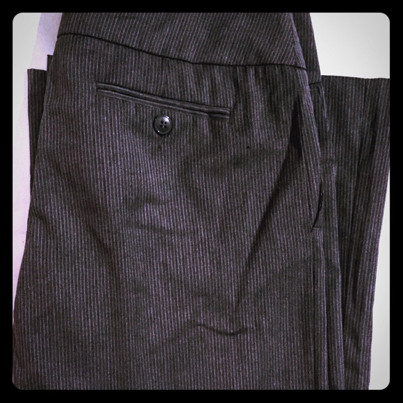 NWOT H&M light grey pin stripe wide leg pants