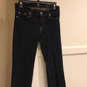 skinny bootcut jeans, women, size 27.brand: 7