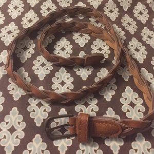 Braided Medium Brown 3/4 inch belt