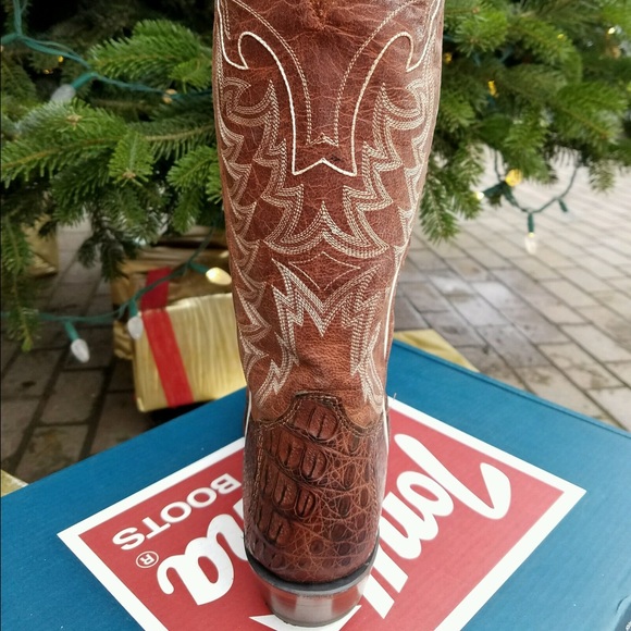*NIBWT* TONY LAMA Cognac Crocodile Boots - 8.5D - Picture 4 of 4