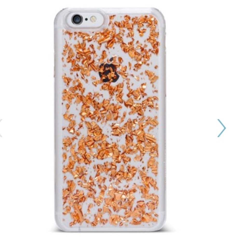 🎈NANETTE LEPORE Rose Gold/Silver Foil IPhone Case