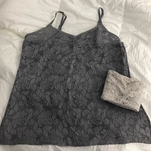 Torrid - Grey Lace Tank w/ free tank