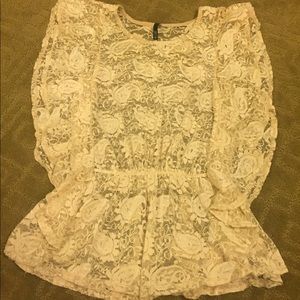 Floral lace top