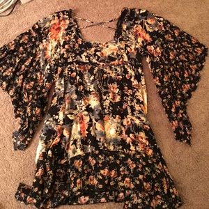 Free People Floral Hippie Dress