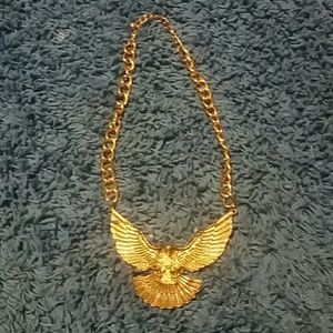 Golden eagle necklace