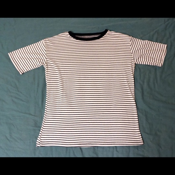 Black and White Striped T-shirt