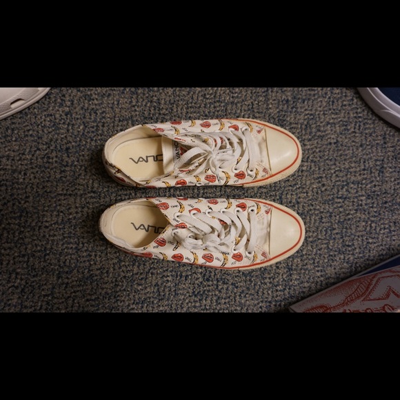 Banana Red lipsticks sneakers