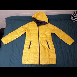 Bright yellow/dark grey winter jacket