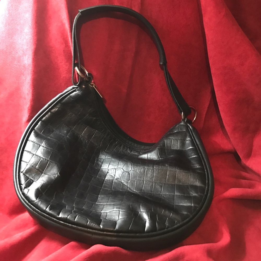 Maurizio Taiuti crock embossed leather hobo - Picture 5 of 8
