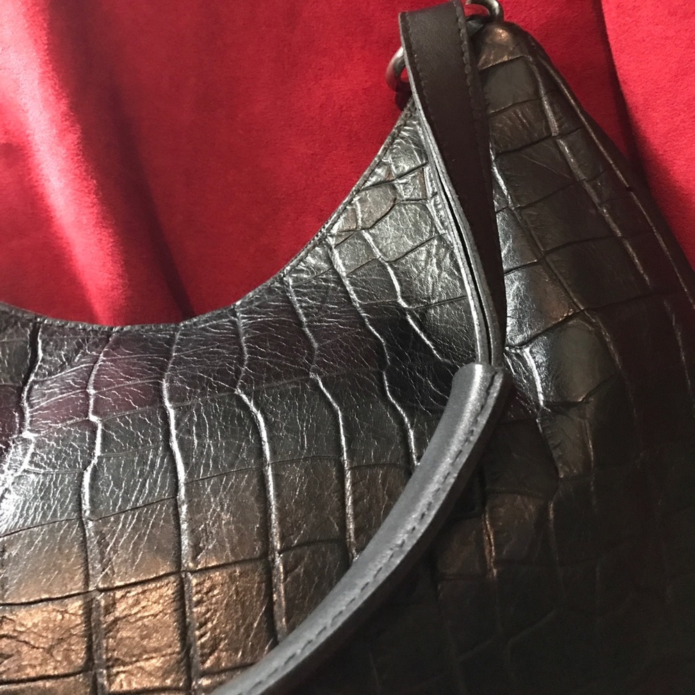 Maurizio Taiuti crock embossed leather hobo - Picture 6 of 8