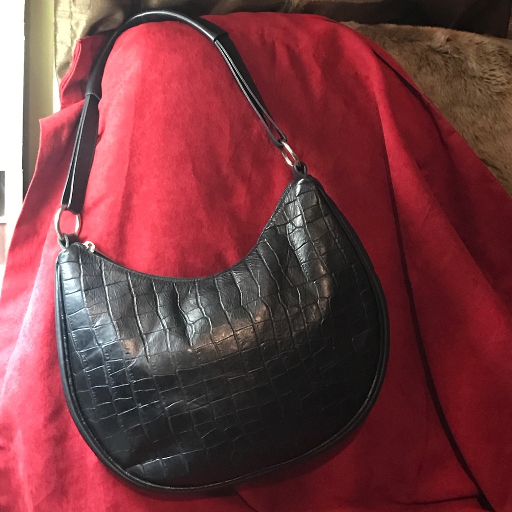 Maurizio Taiuti crock embossed leather hobo - Picture 7 of 8