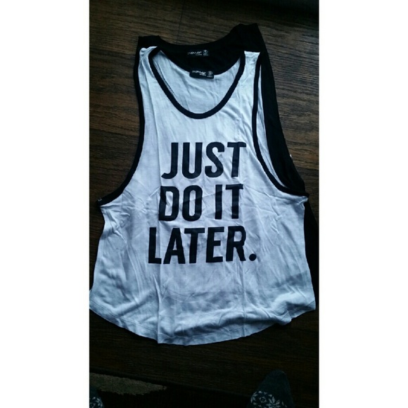 ON SALE!' Just do it later' tank - Picture 3 of 3