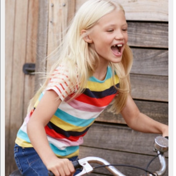 Mini Boden Shirt Size 4-5 Retro Stripe