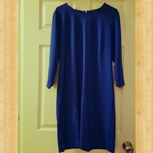 Blue sheath dress