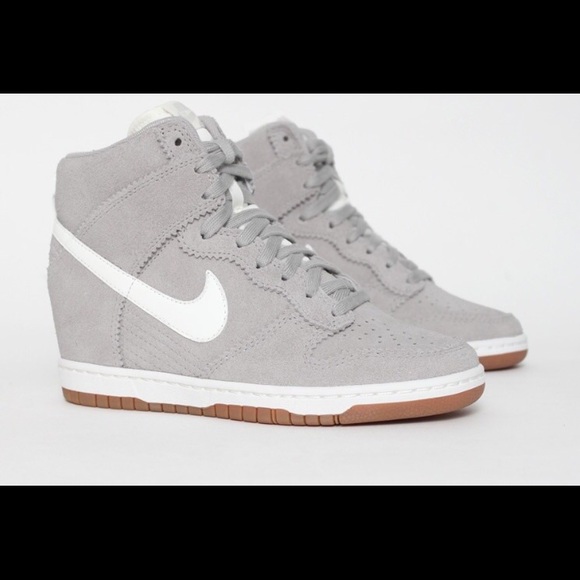Like NEW Nike Sky Hi Size 12 - Light Grey w/ Box