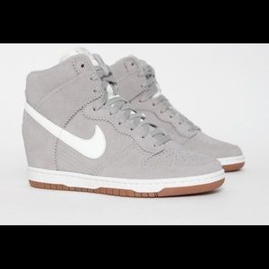Like NEW Nike Sky Hi Size 12 - Light Grey w/ Box