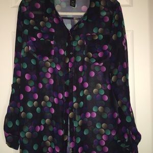 Multi-color Polka Dot Blouse