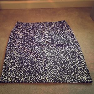 Ann Taylor Loft Animal Print Pencil Skirt