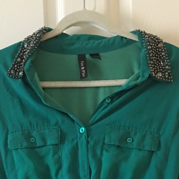 Green High-Low Dress - Picture 2 of 3