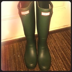 Original Tall Hunter Rain boots.