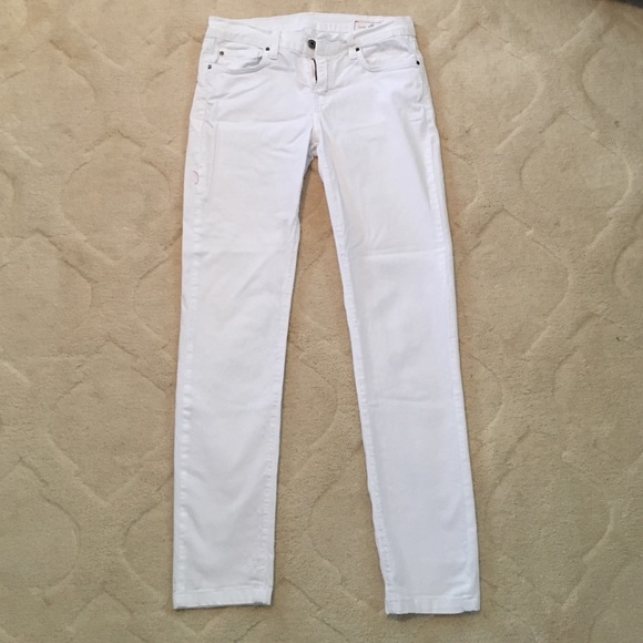 Women's "Angry Rabbit" white skinny jeans- size 27
