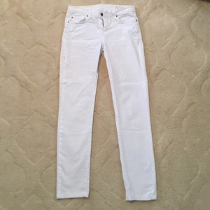 Women's "Angry Rabbit" white skinny jeans- size 27