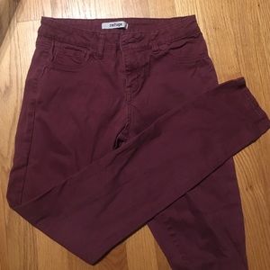 Maroon jeans