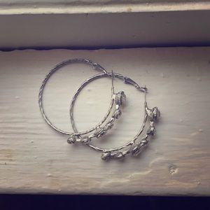 Silver Hoops