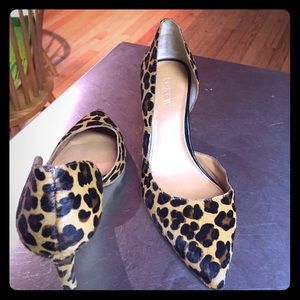 Jcrew leopard print heels