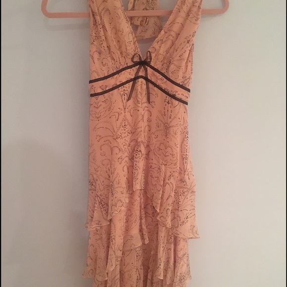 BCBG Worn once high-low silk halter!