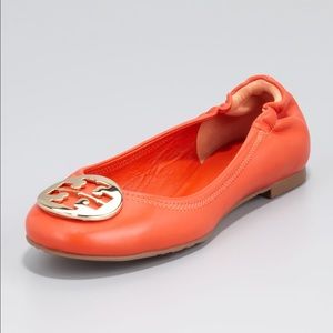 Tory burch travel ballet flat, leather