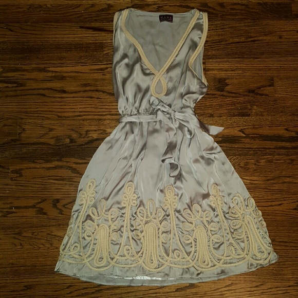 Silver Embroidered Dress - Picture 1 of 3