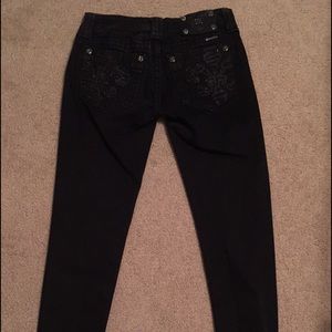 Black Miss Me Skinny Jeans $45 Size 26